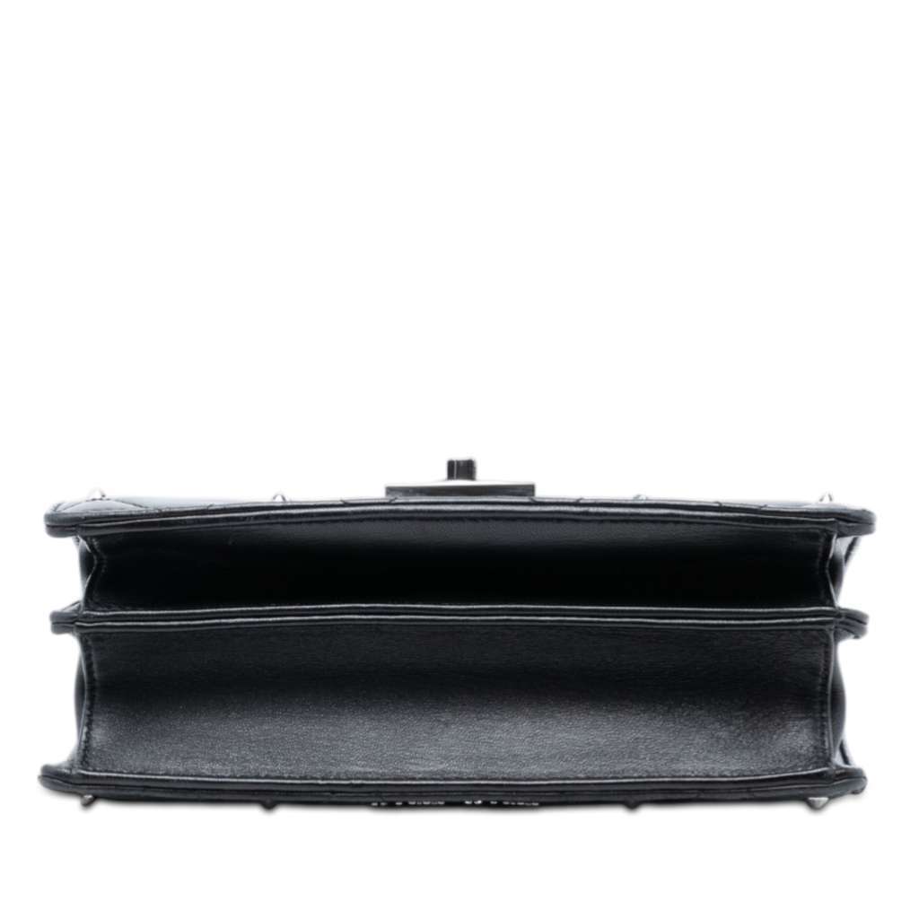 Miu Miu Studded Matelasse Nappa Flap Crossbody Black Leather Very good - Inside View