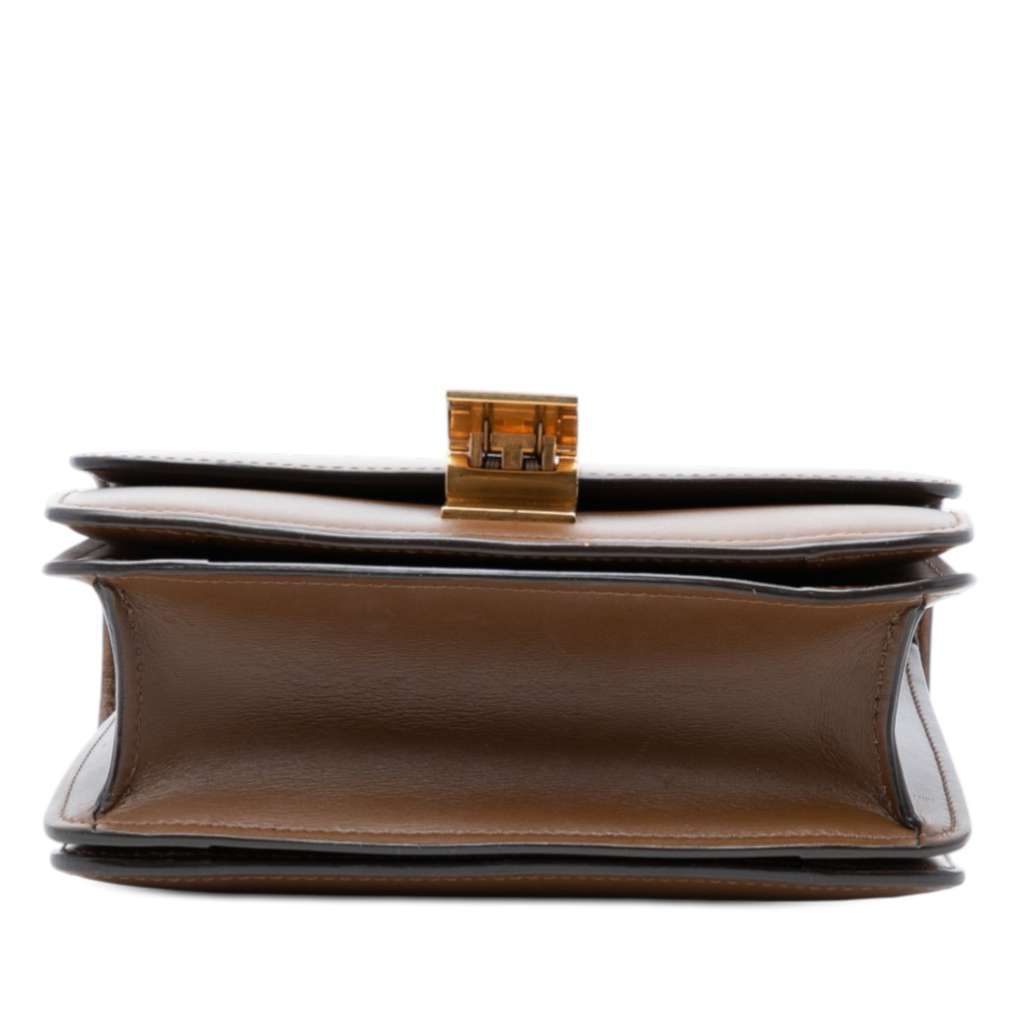 Celine Small Calfskin Classic Box Brown Leather Very good condition - Inside View