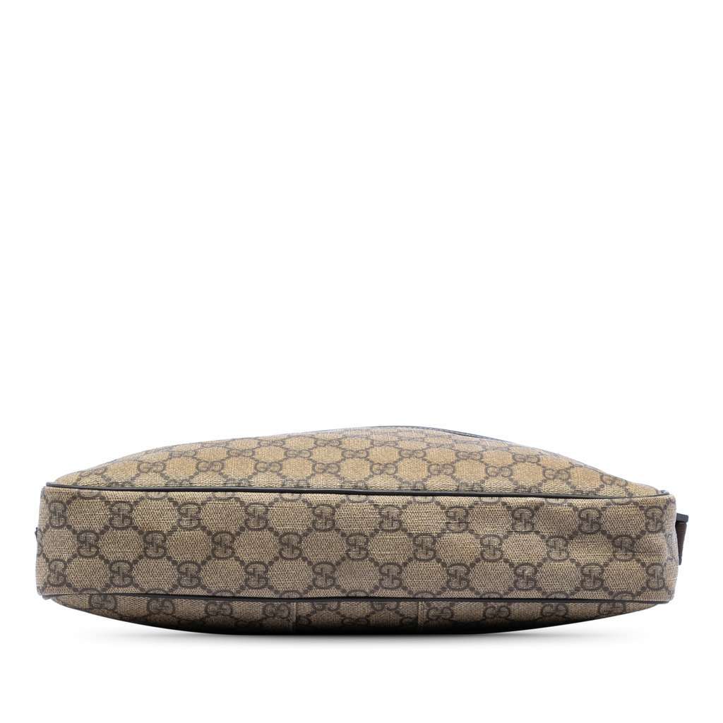 Gucci GG Supreme Interlocking G Crossbody Beige Canvas Very good - Inside View