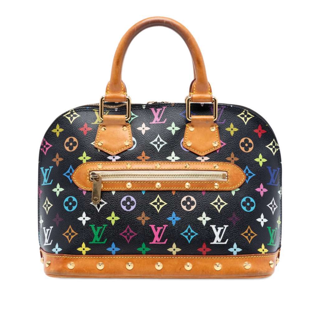 Louis Vuitton Monogram Multicolore Alma PM Black Very good - Front View