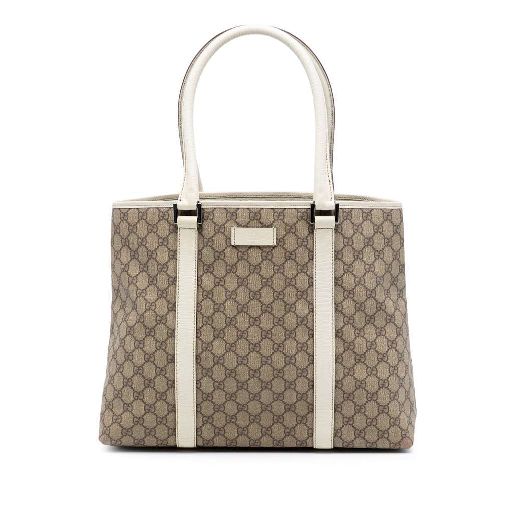 Gucci GG Supreme Joy Tote Beige Canvas Very good - Front View