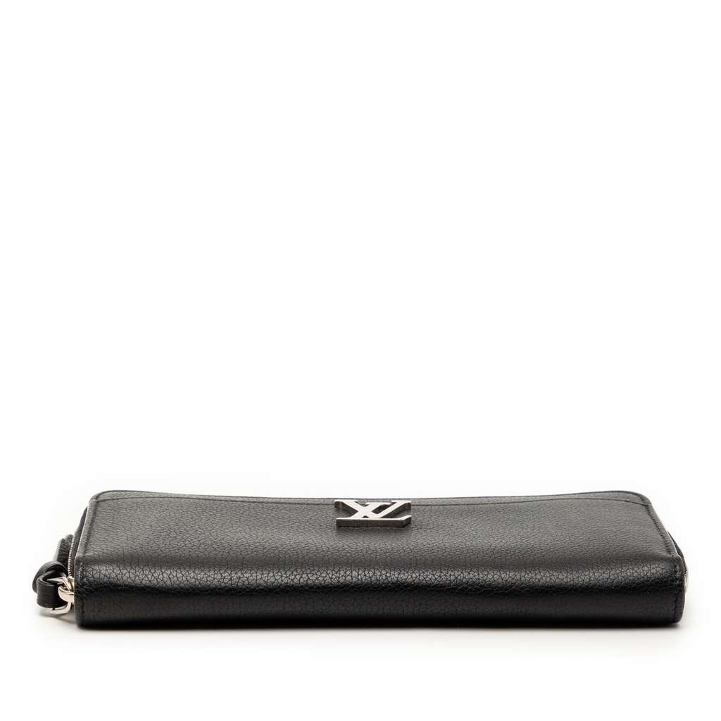 Louis Vuitton Leather Lockme Zippy Wallet Black Leather Very good - Inside View