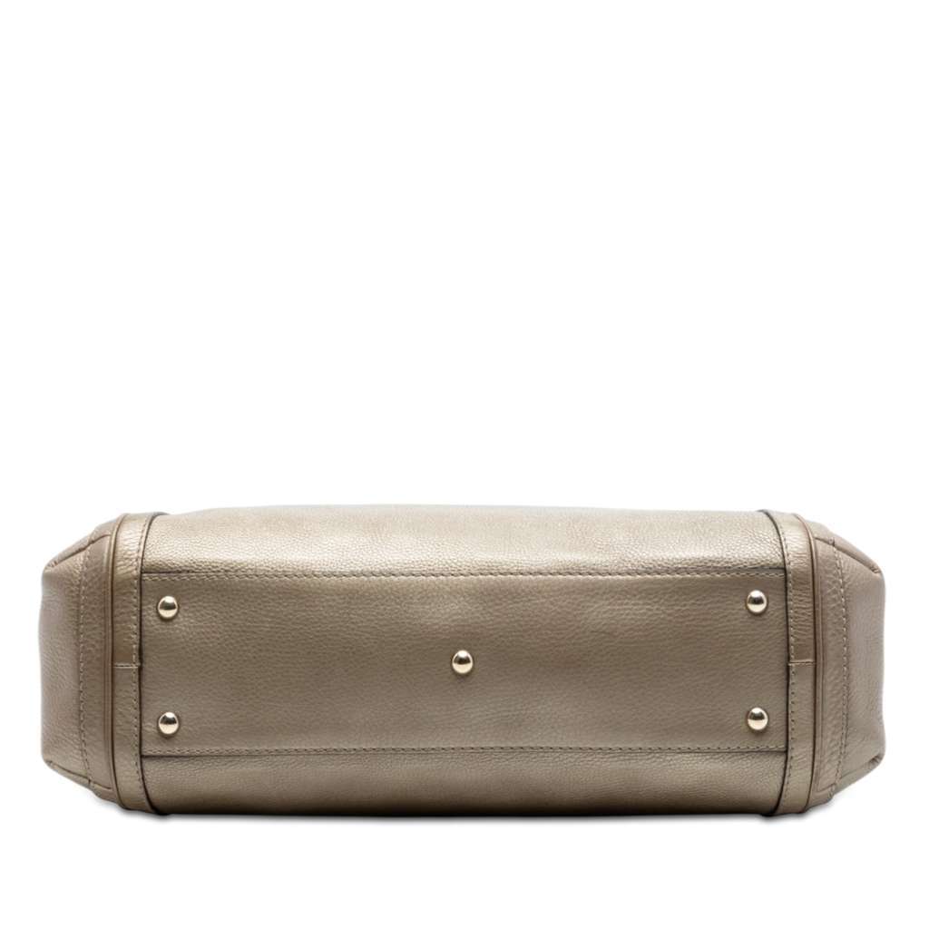 Gucci Large Leather Bella Tote Gold Leather Very good - Inside View