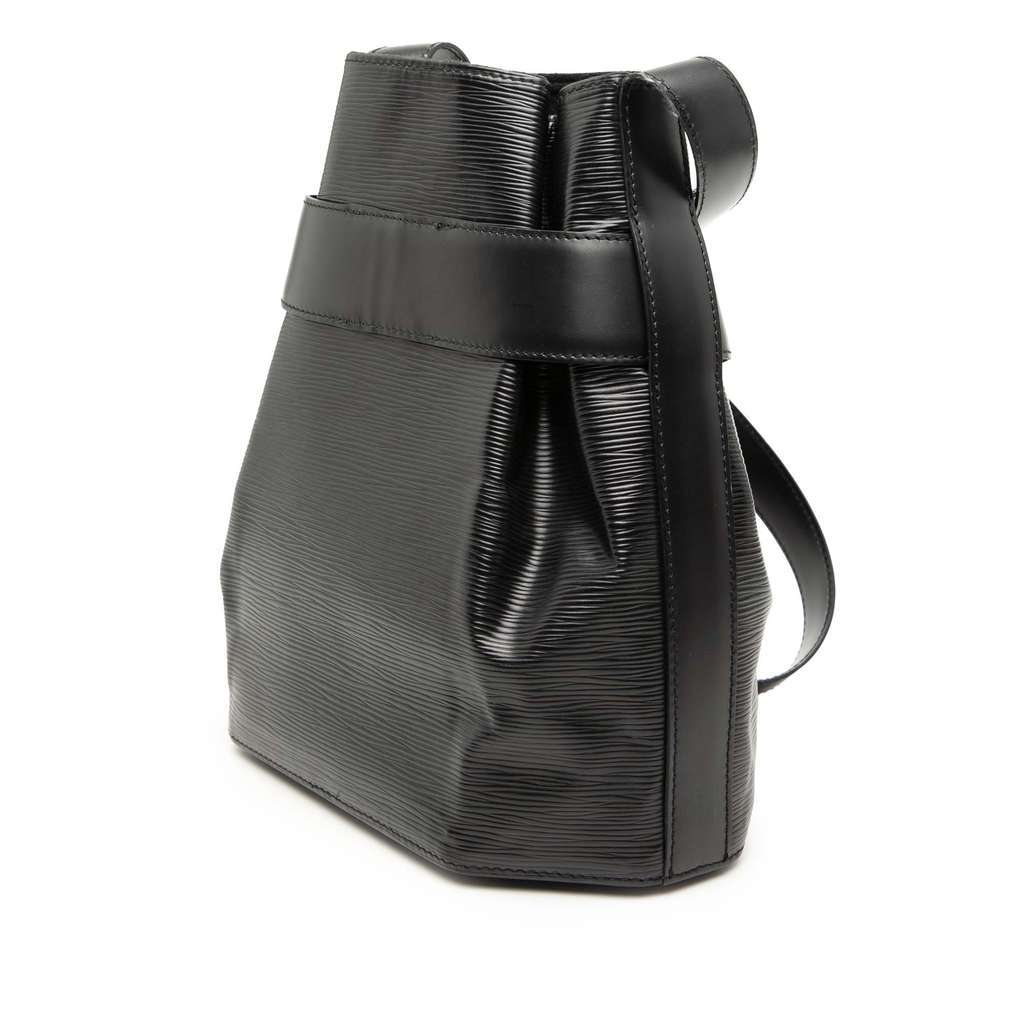 Louis Vuitton Epi Sac D Epaule PM Black Leather Very good - Back View