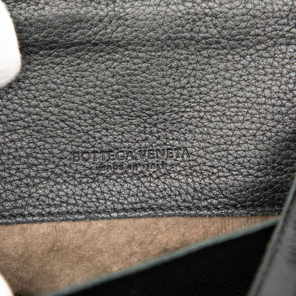 Bottega Veneta Grained Calfskin Intrecciato Tote Black Leather Very good - Box View