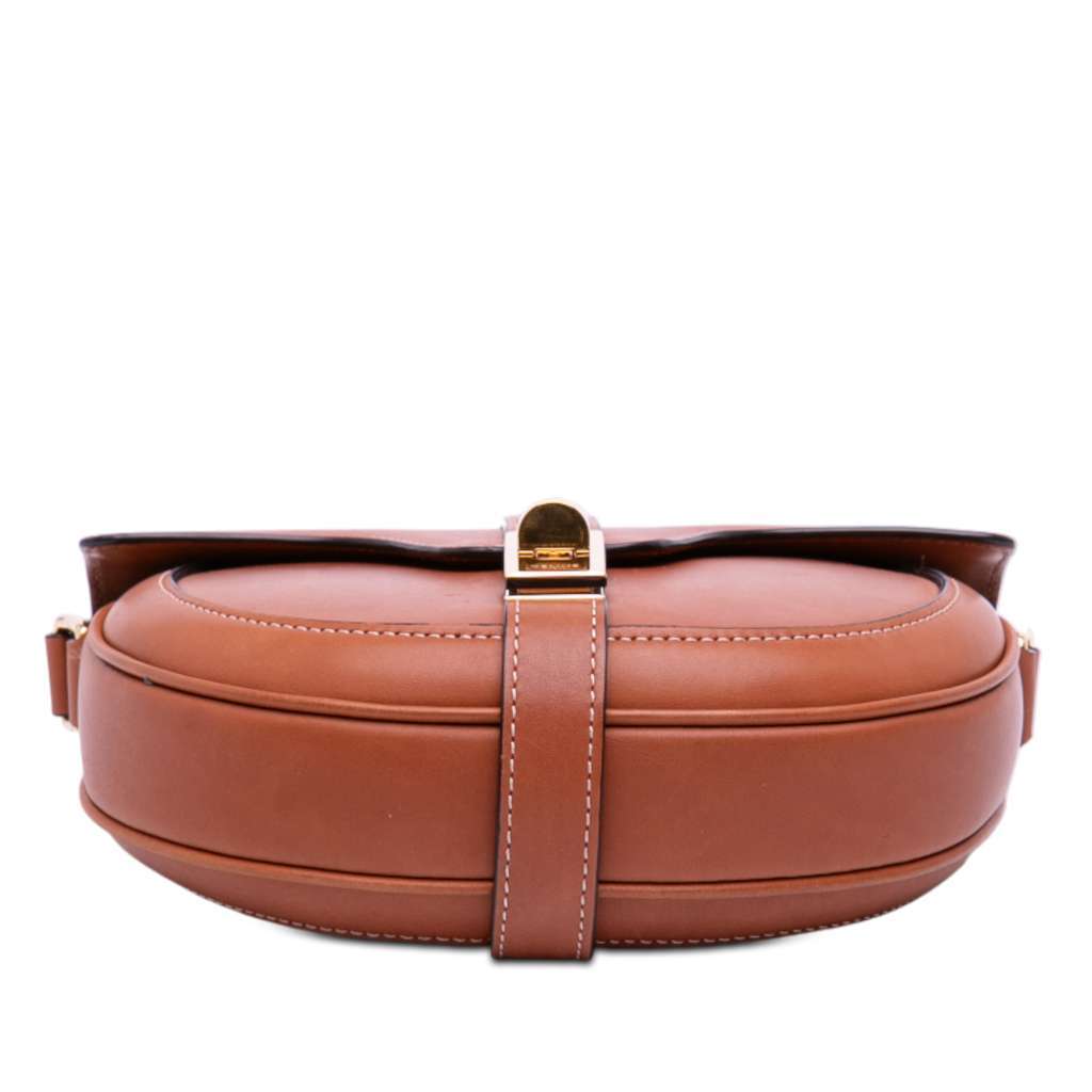 Celine Small Calfskin Besace 16 Crossbody Brown Leather Very good - Inside View