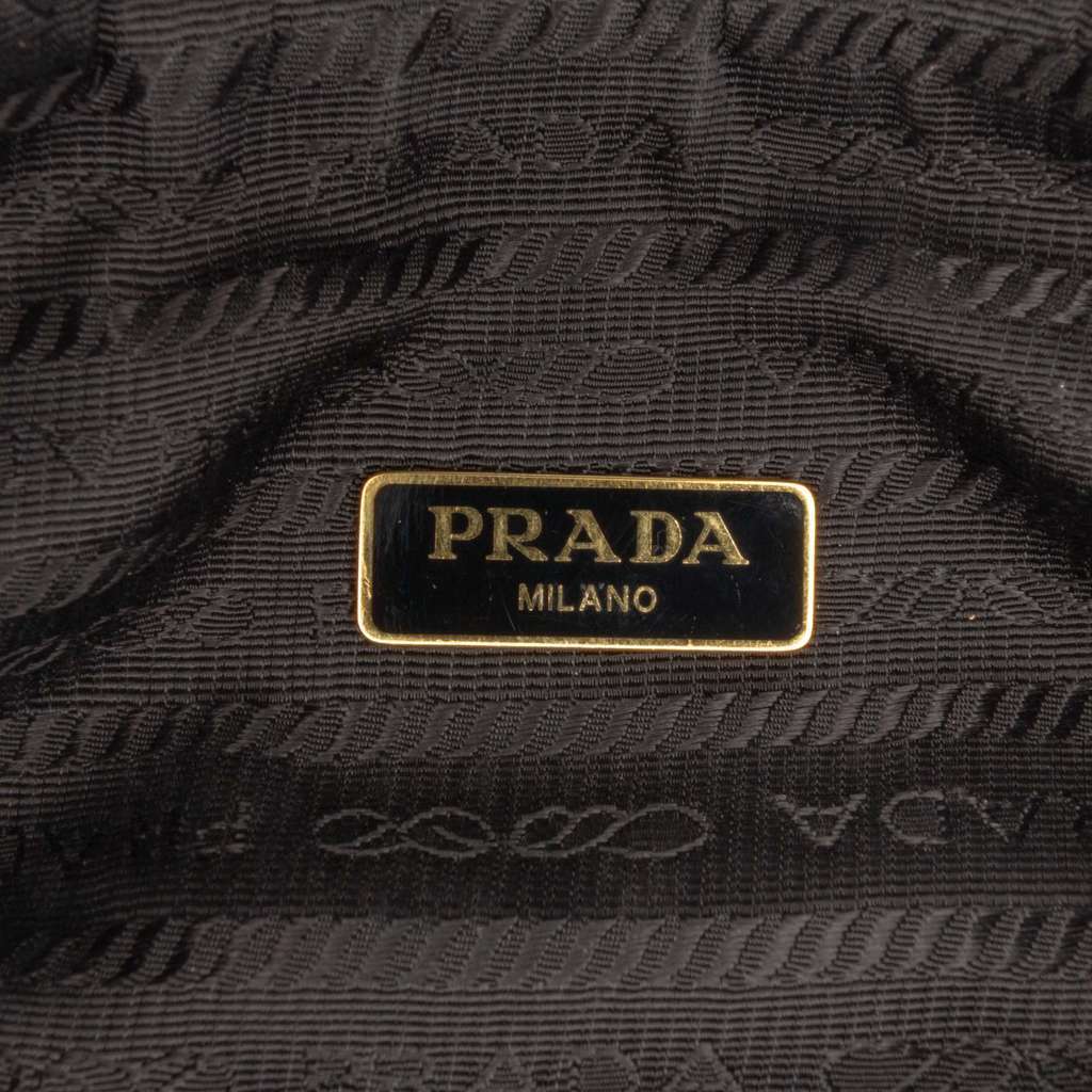 Prada Impuntu Re Nylon Shoulder Bag Black Very good - Box View