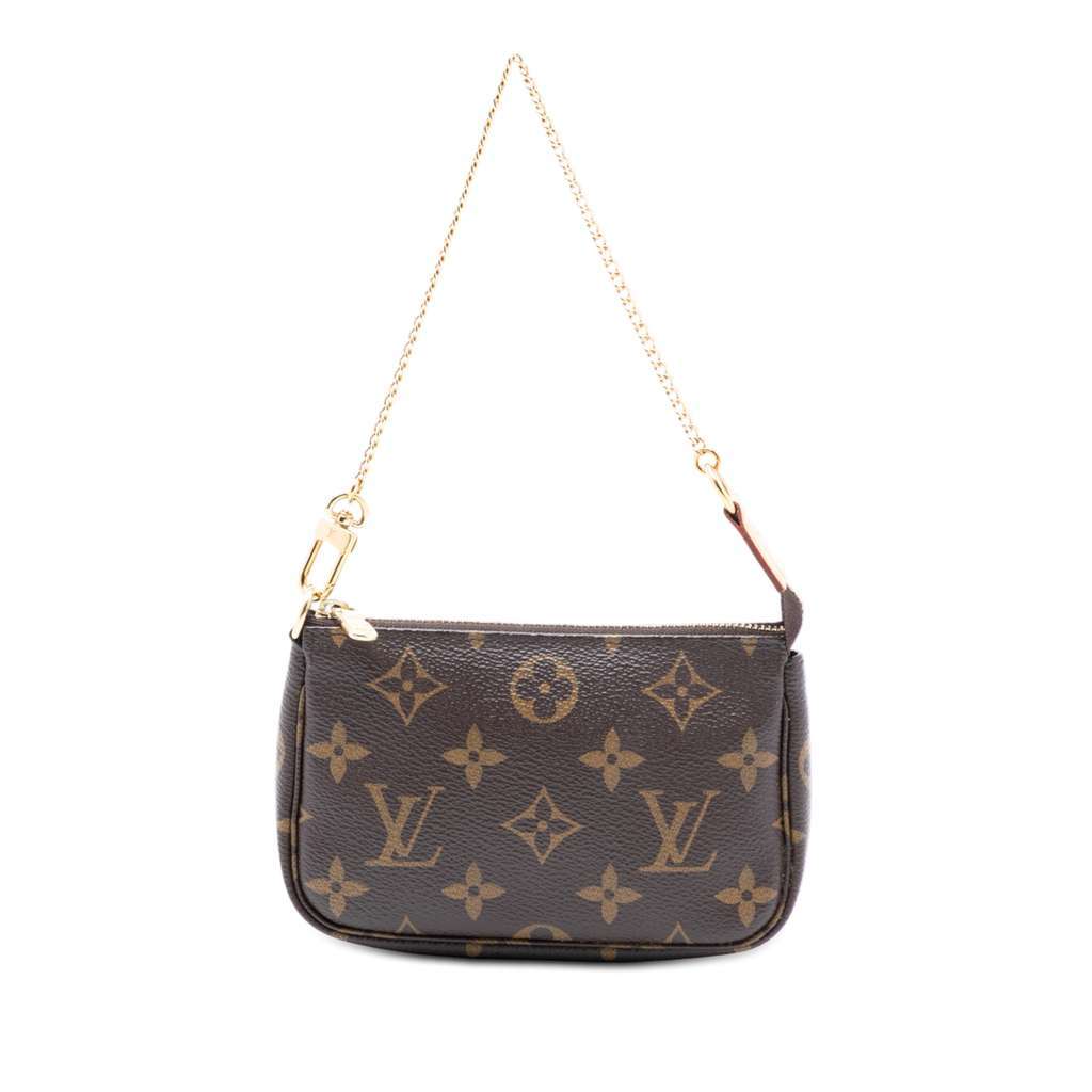 Louis Vuitton Monogram Mini Pochette Accessoires Brown Very good - Front View