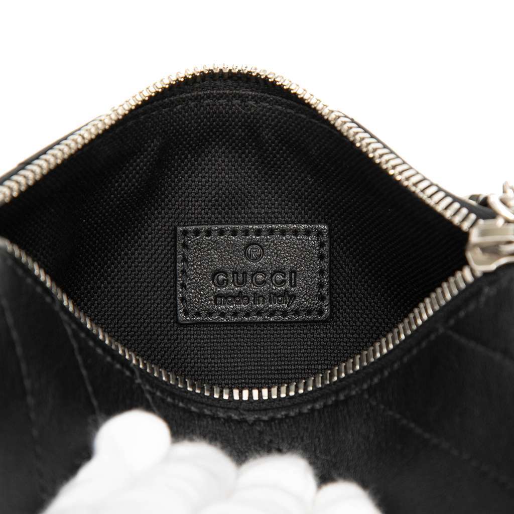 Gucci Mini Leather Blondie Barrel Shoulder Bag Black Leather Very good - Box View