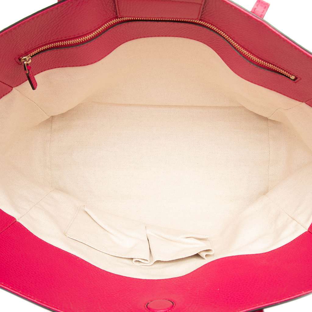 Gucci Medium Leather Swing Tote Pink Leather Very good - Model View