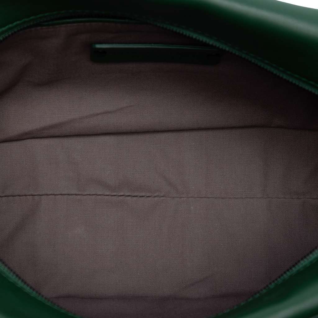 Bottega Veneta Bicolor Nappa Intrecciato Pouch Green Leather Very good condition - Model View