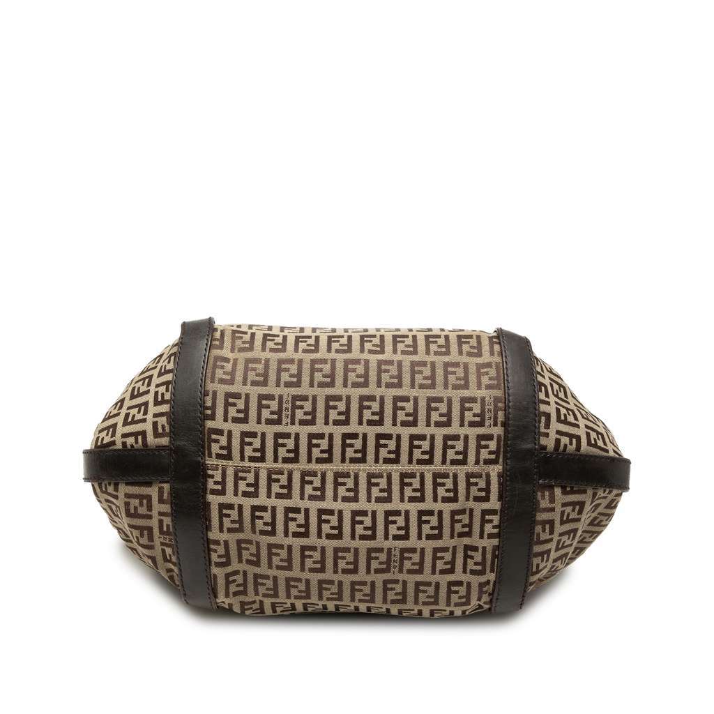 Fendi Zucchino Canvas Tote Beige Canvas Very good - Inside View