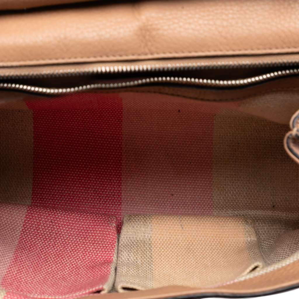 Gucci Small Leather Bamboo Daily Satchel Brown Leather Very good condition - Model View