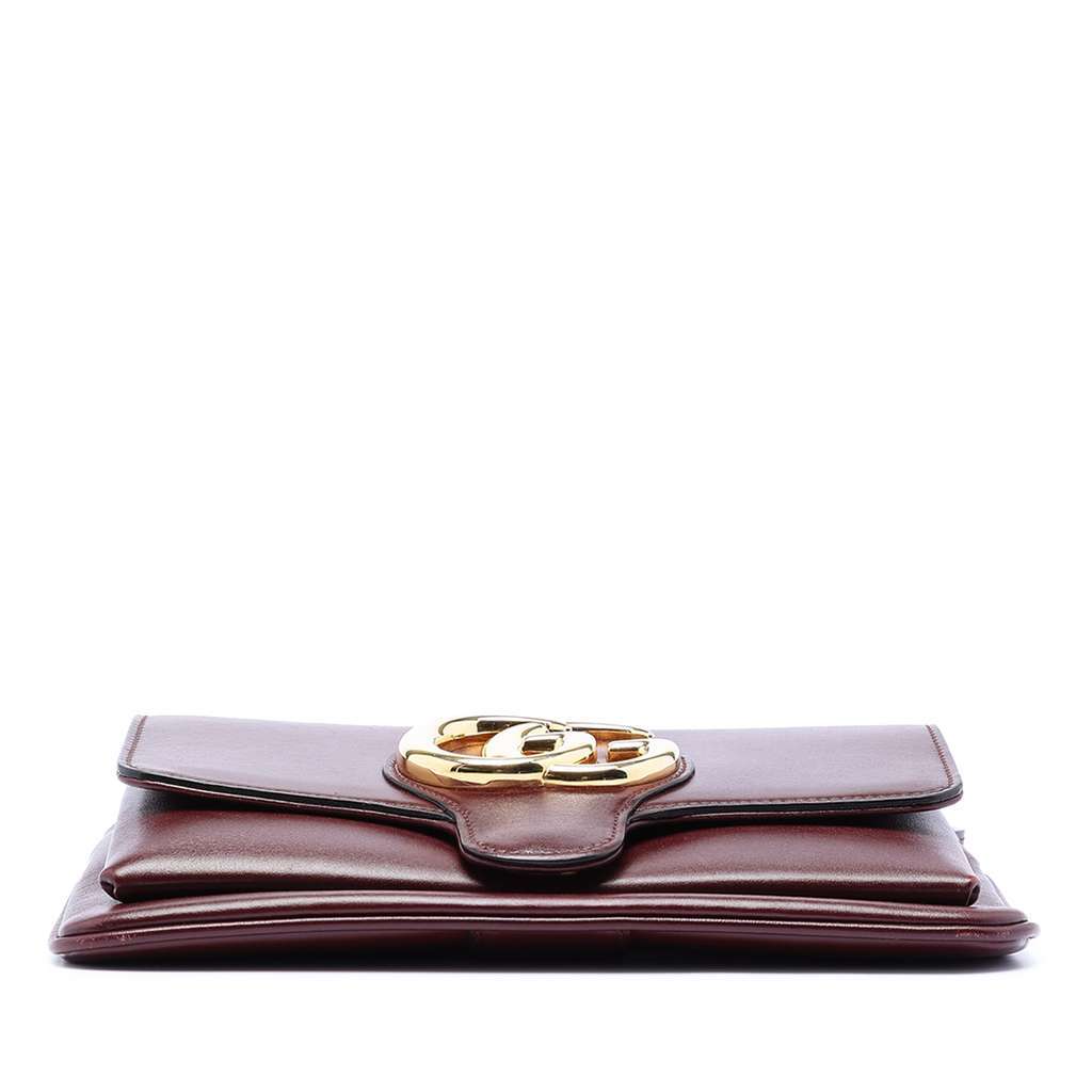 Gucci Small Leather Arli Crossbody Red Leather Very good condition - Back View
