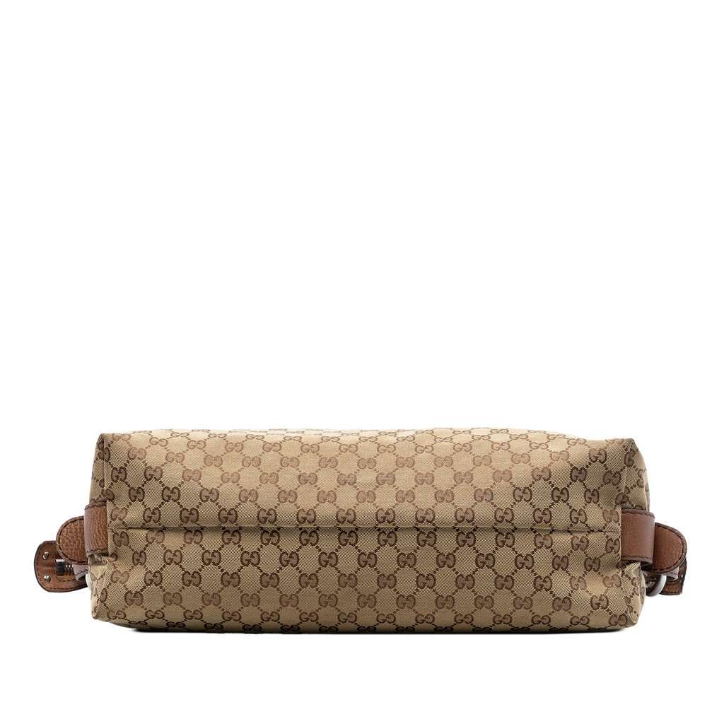 Gucci Medium GG Canvas Bamboo Bar Tote Beige Canvas Very good condition - Inside View