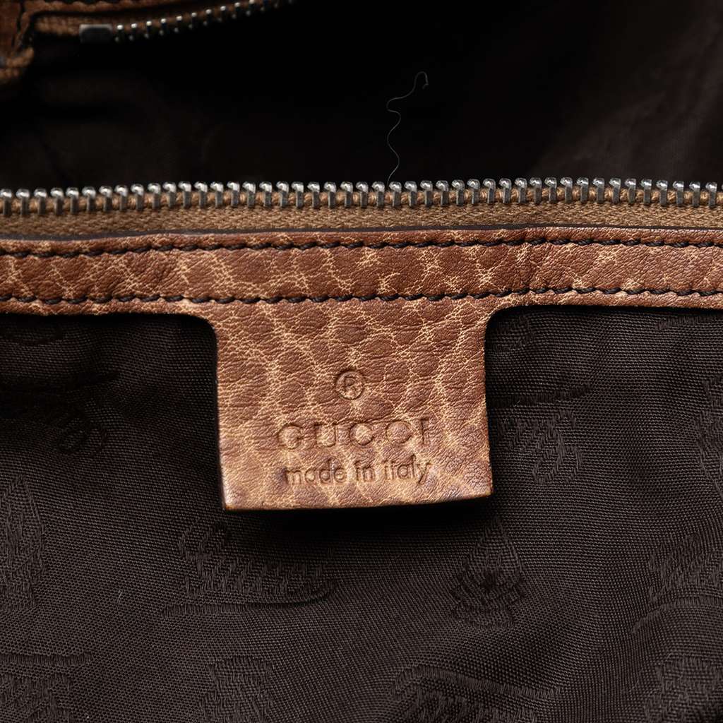 Gucci Medium GG Canvas Bamboo Bar Tote Beige Canvas Very good condition - Box View