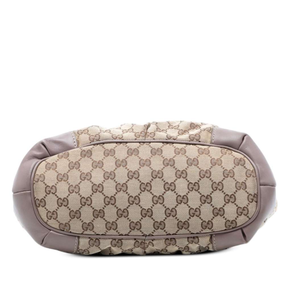 Gucci GG Canvas Sukey Satchel Beige Canvas Good condition - Inside View