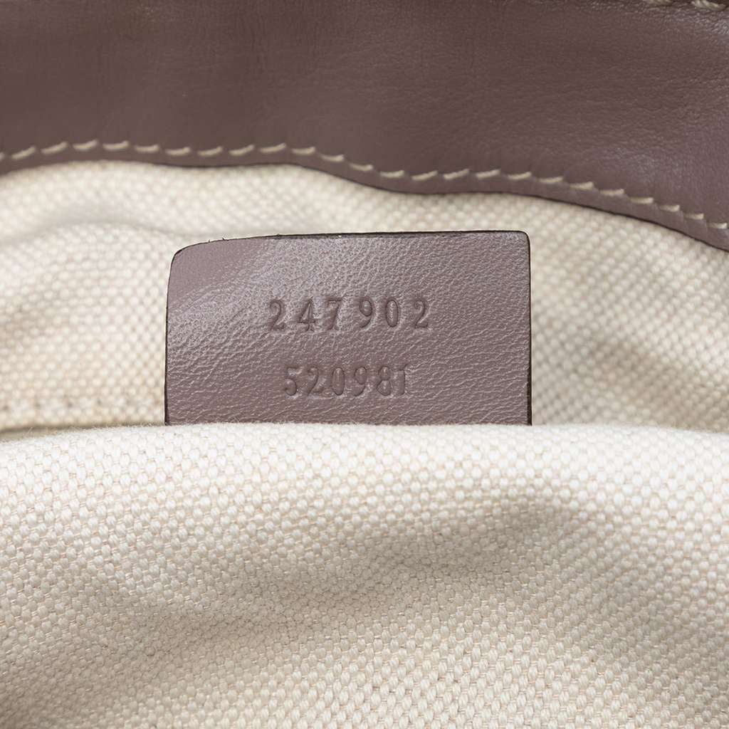 Gucci GG Canvas Sukey Satchel Beige Canvas Good condition - Box View