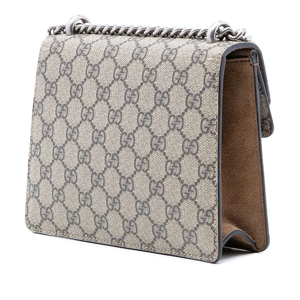 Gucci Small GG Supreme Dionysus Crossbody Beige Very good condition - Back View