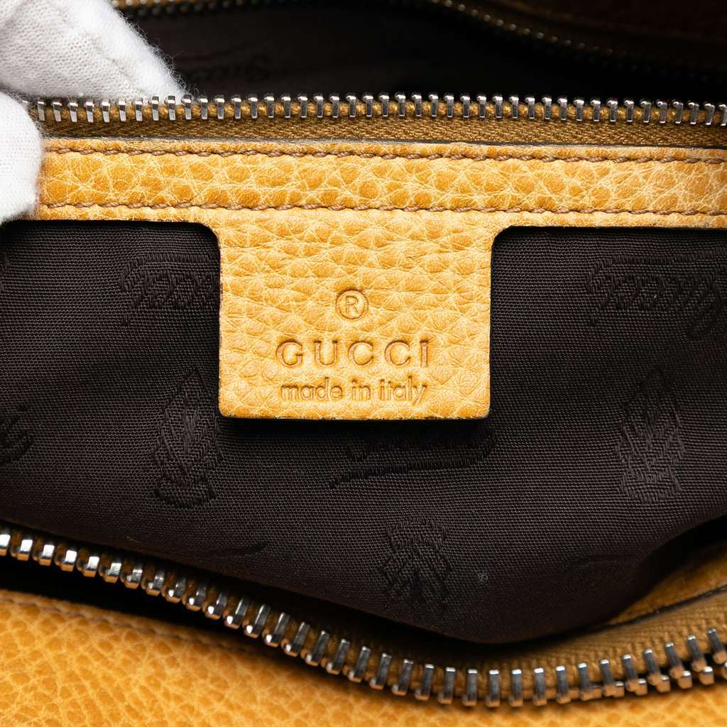 Gucci Large GG Canvas Bamboo Libeccio Tote Beige Canvas Very good - Box View