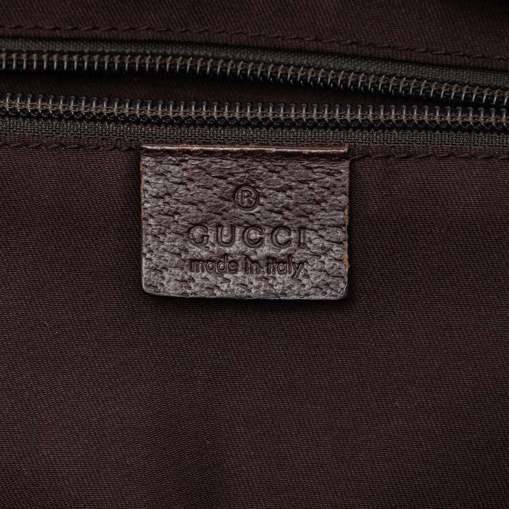 Gucci GG Canvas Web Tote Beige Canvas Good - Box View