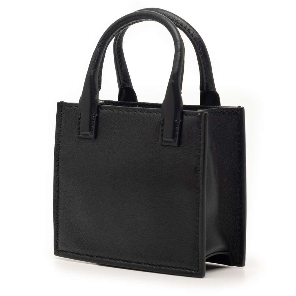 Valentino Mini Leather VLogo Walk Tote Black Leather Very good - Back View