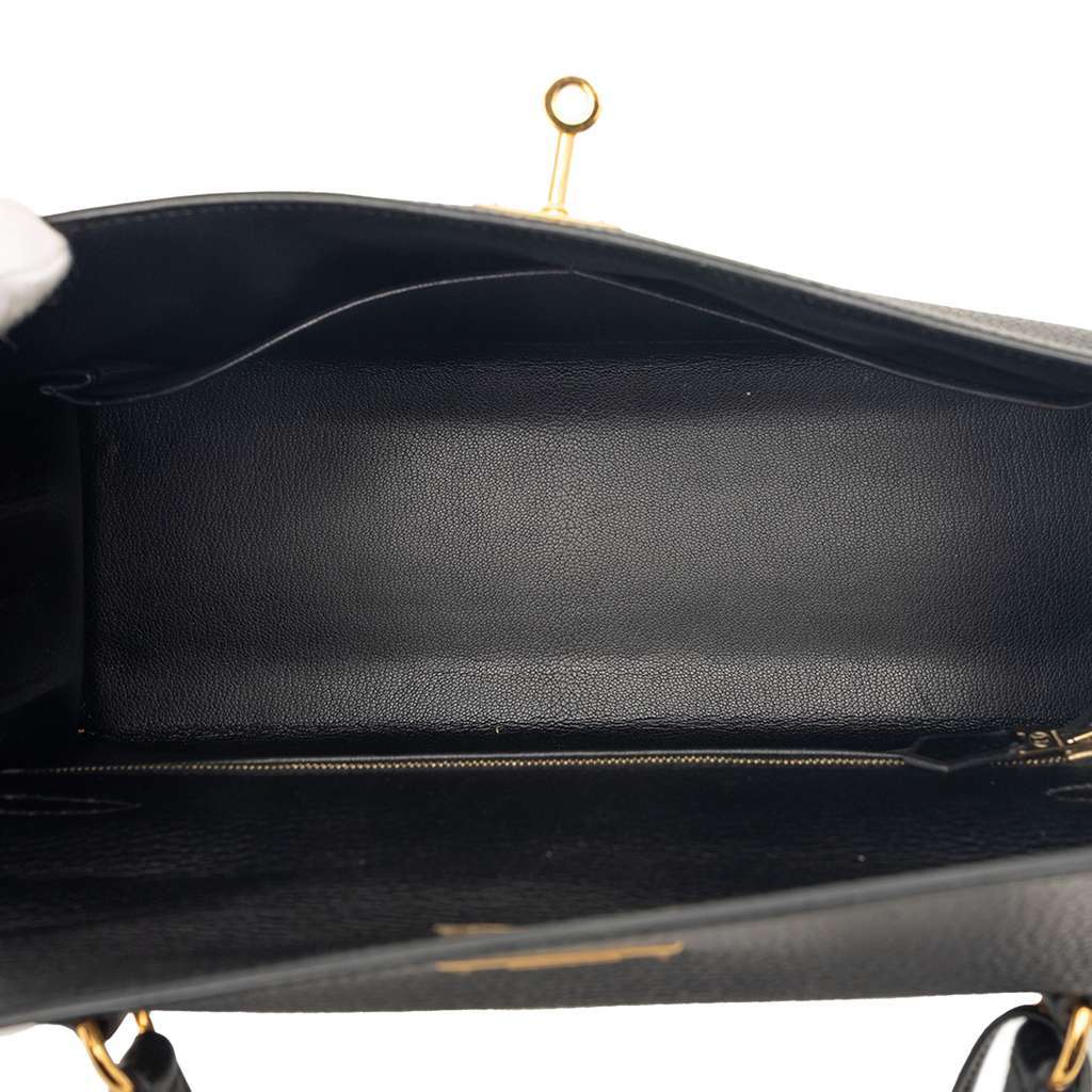 Hermès Ardennes Kelly Sellier 32 Black Leather Very good - Model View