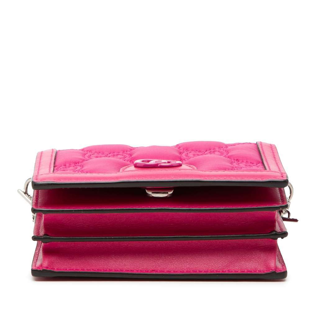 Gucci Mini GG Embossed Leather Satchel Pink Leather Very good - Inside View