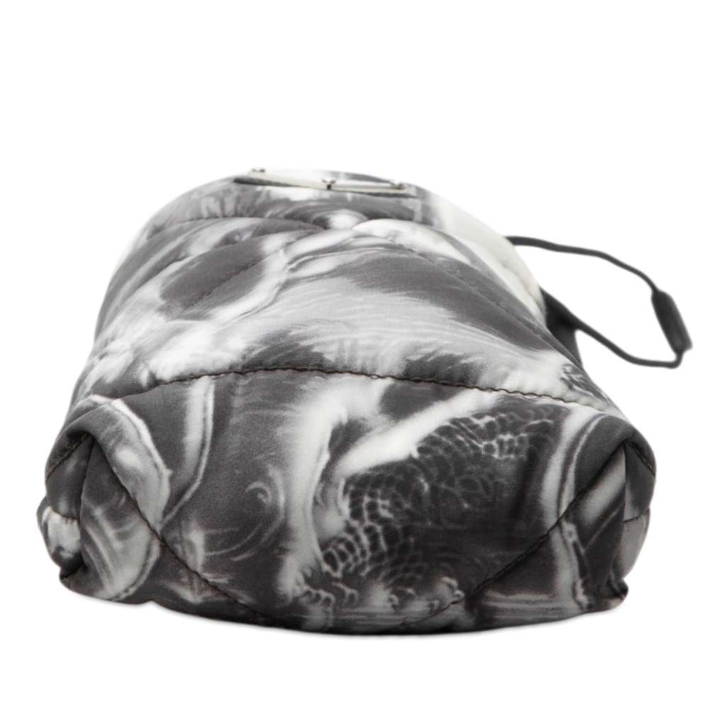 Prada Re Nylon Printed Phone Pouch Black Very good - Inside View