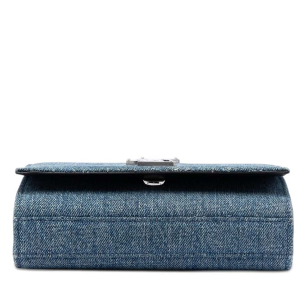 Saint Laurent Small Denim Monogram Kate Crossbody Blue Denim Very good condition - Inside View