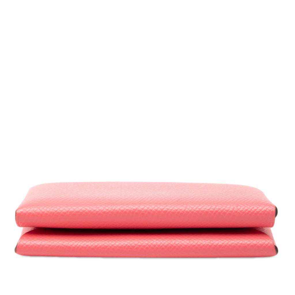 Hermès Epsom Calvi Duo Wallet Pink Leather Very good - Inside View