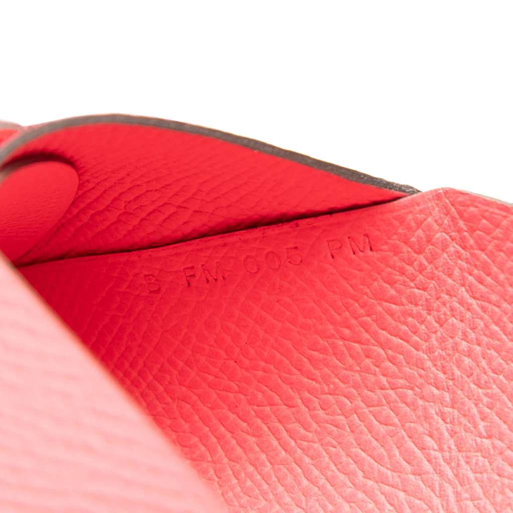 Hermès Epsom Calvi Duo Wallet Pink Leather Very good - Box View