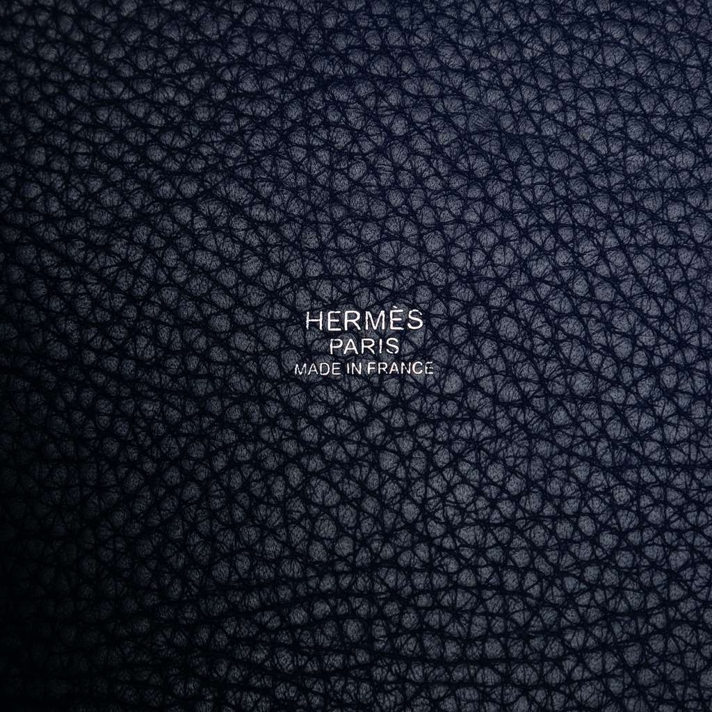 Hermès Clemence Picotin Lock 22 Blue Leather Very good - Box View