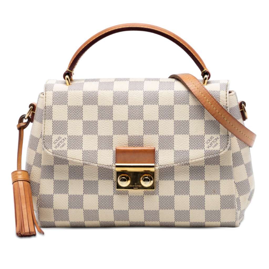 Louis Vuitton Damier Azur Croisette White Very good condition - Front View
