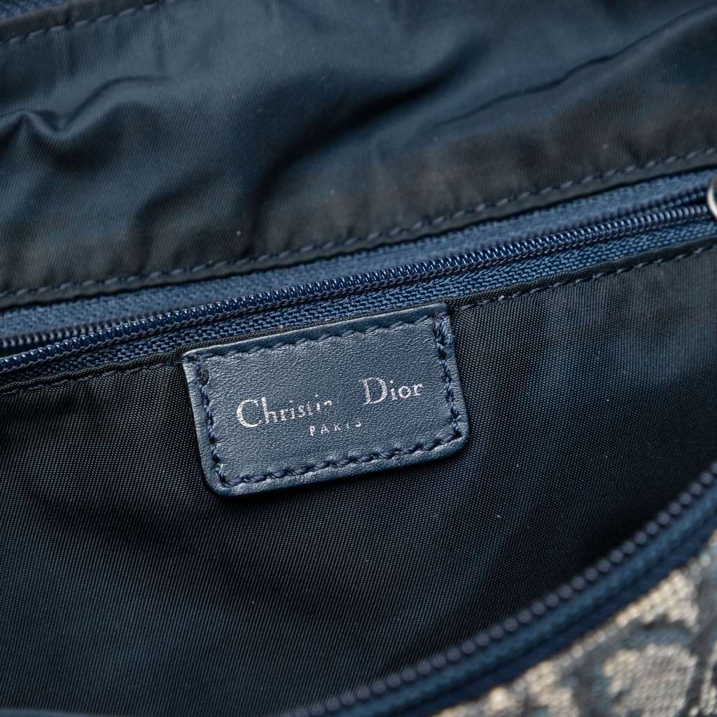 Dior Diorissimo Trotter Canvas Crossbody Blue Canvas Very good - Box View