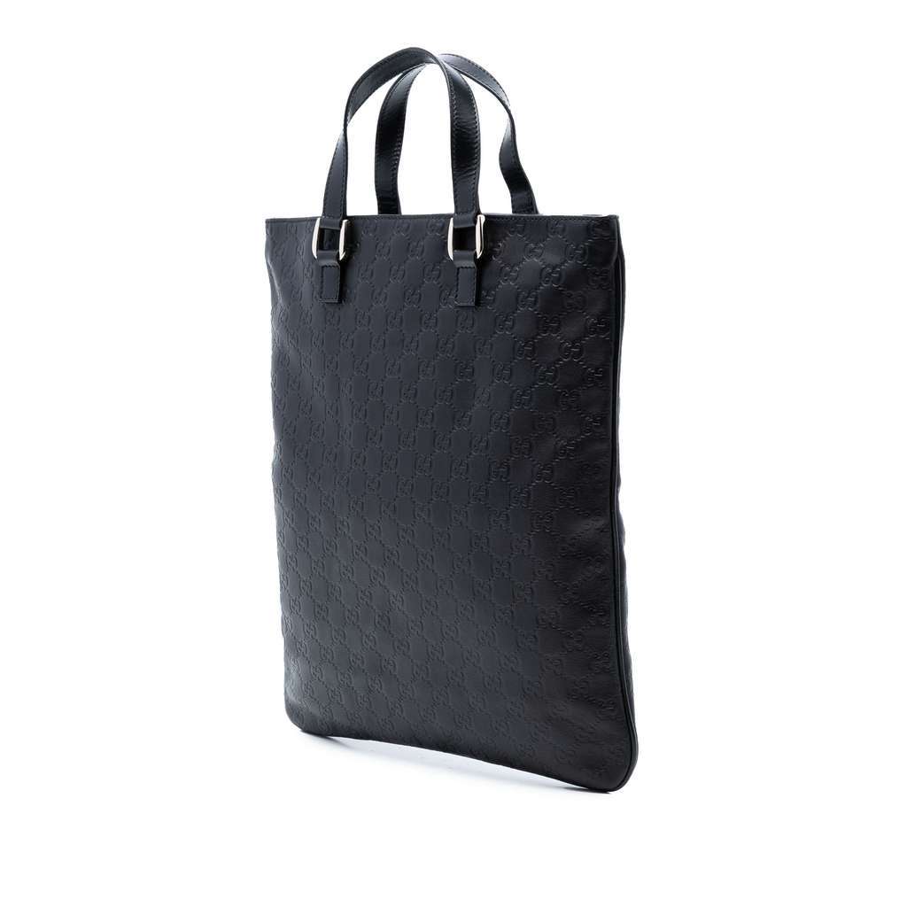Gucci Guccissima Tote Black Leather Very good - Back View