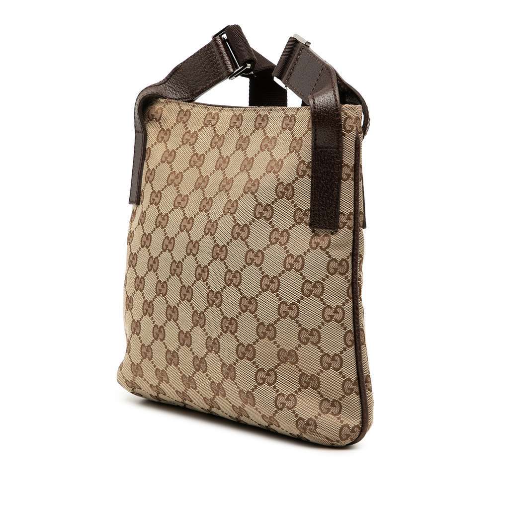 Gucci GG Canvas Crossbody Beige Canvas Very good condition - Back View