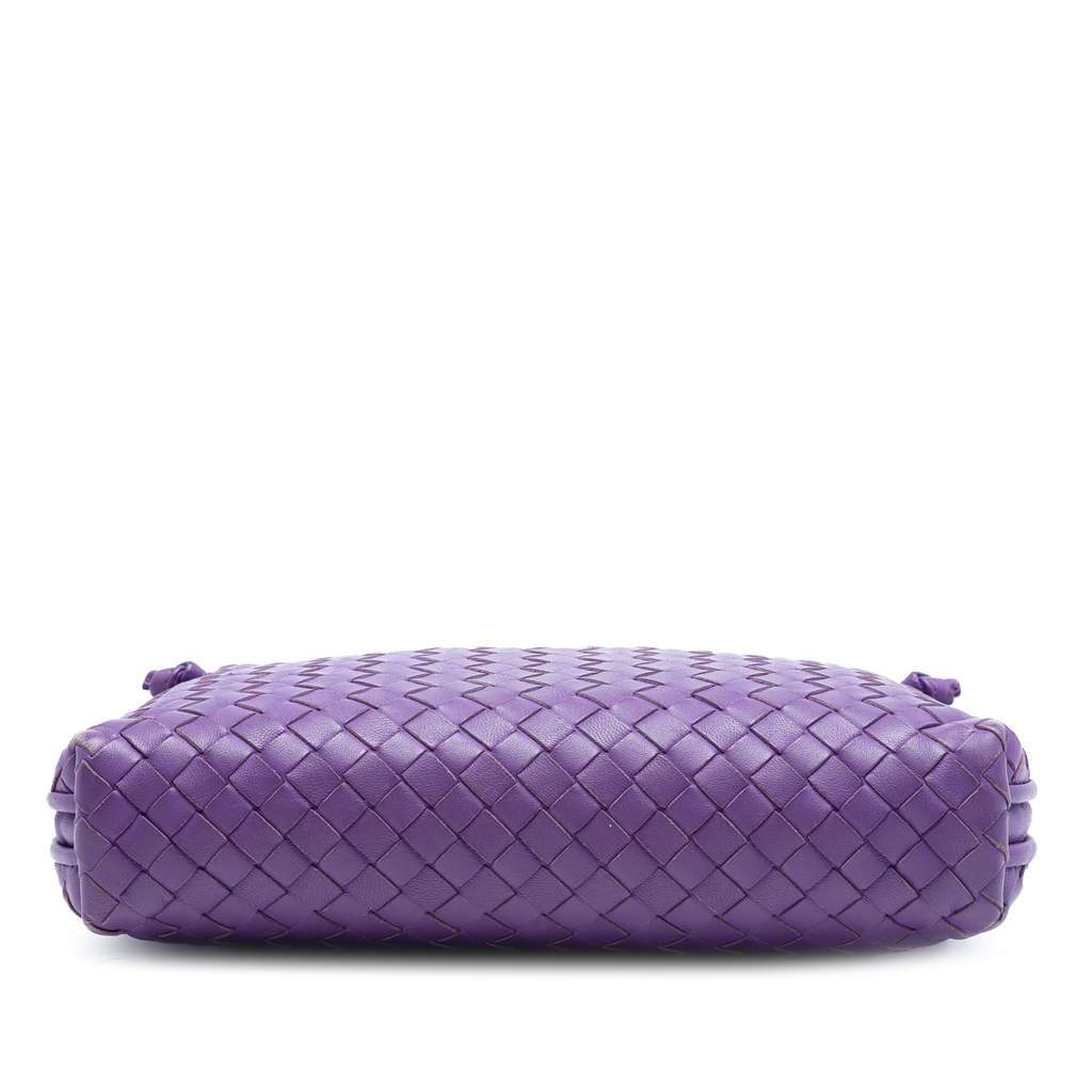 Bottega Veneta Nappa Intrecciato Nodini Crossbody Purple Leather Very good condition - Inside View