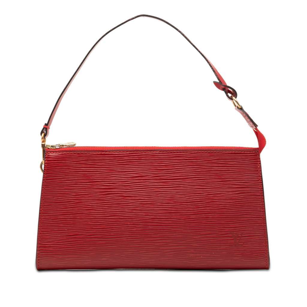 Louis Vuitton Epi Pochette Accessoires Red Leather Very good - Front View