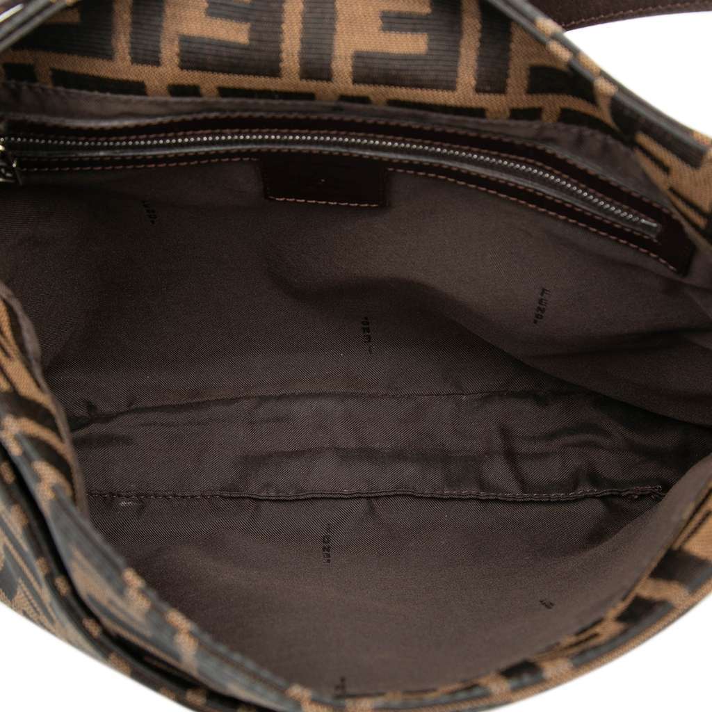 Fendi Zucca Canvas Shoulder Bag Brown Canvas Very good - Model View
