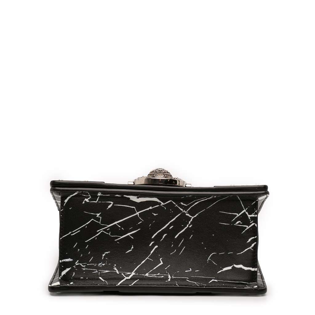 Balmain Printed Leather Ring Box 20 Crossbody Black Leather Very good - Inside View