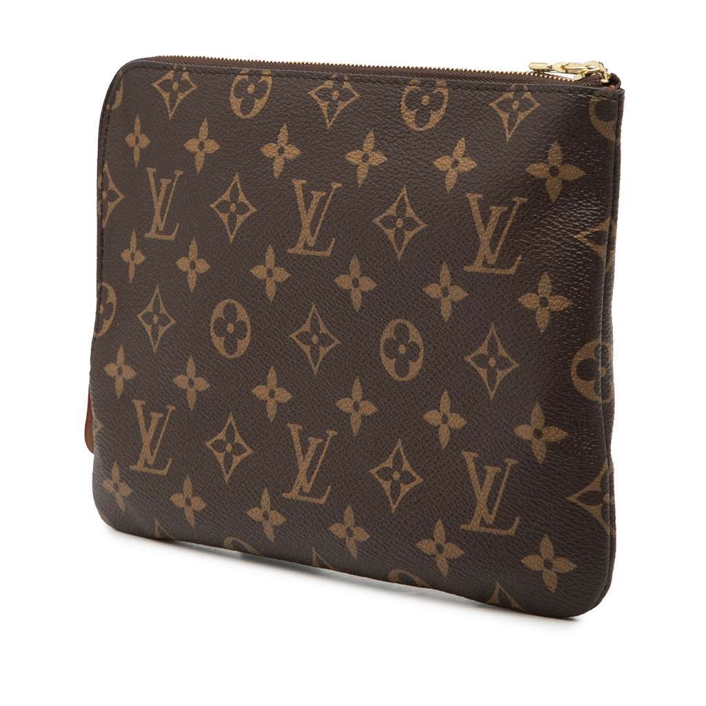 Louis Vuitton Monogram Etui Voyageur PM Brown Very good - Back View