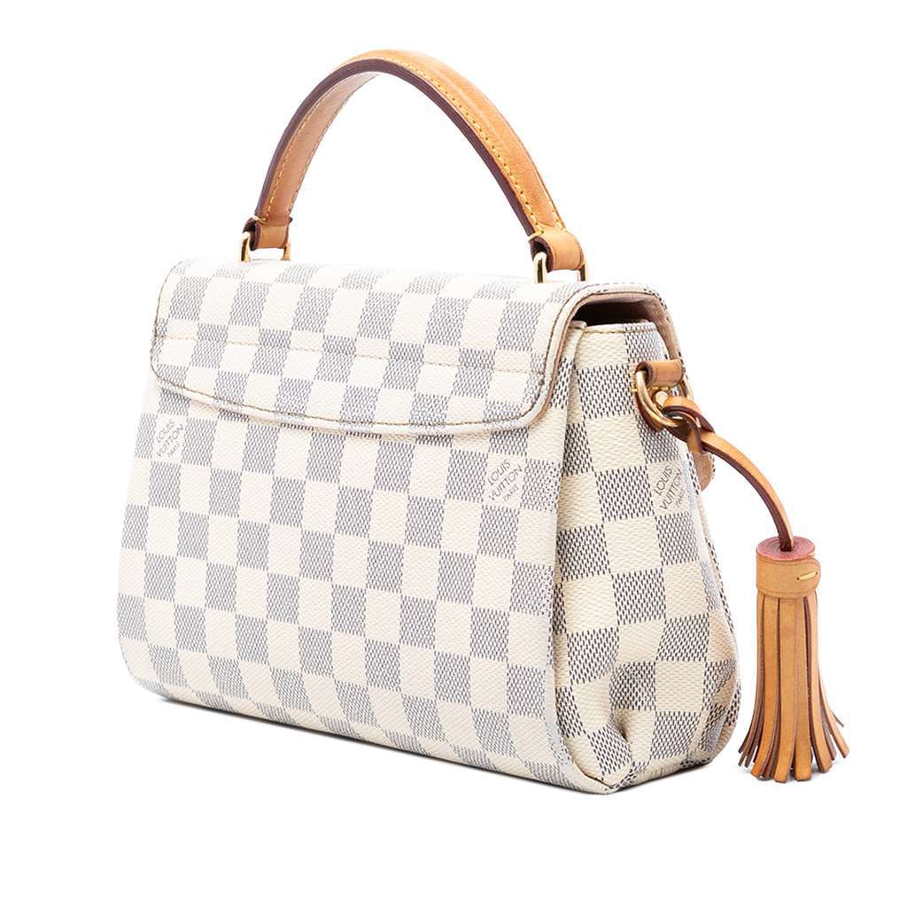 Louis Vuitton Damier Azur Croisette White Very good condition - Back View