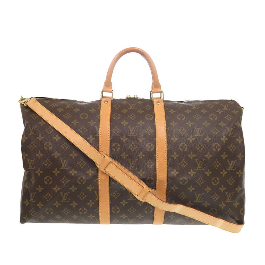 Louis Vuitton Monogram Keepall Bandouliere 55 Brown Very good - Front View