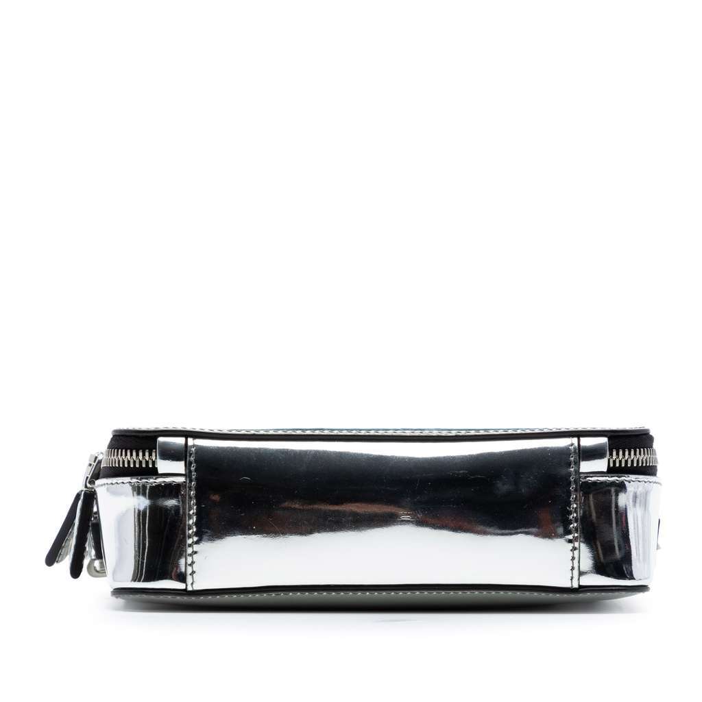 Prada Small Spazzolato Brique Crossbody Silver Leather Very good - Inside View