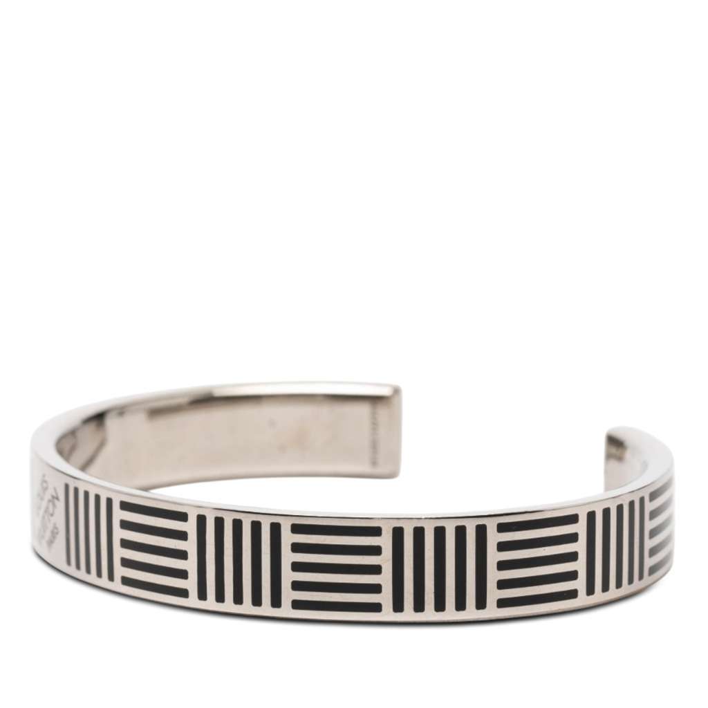 Louis Vuitton Brass Damier Colors Cuff Bracelet Silver Brass Very good - Back View