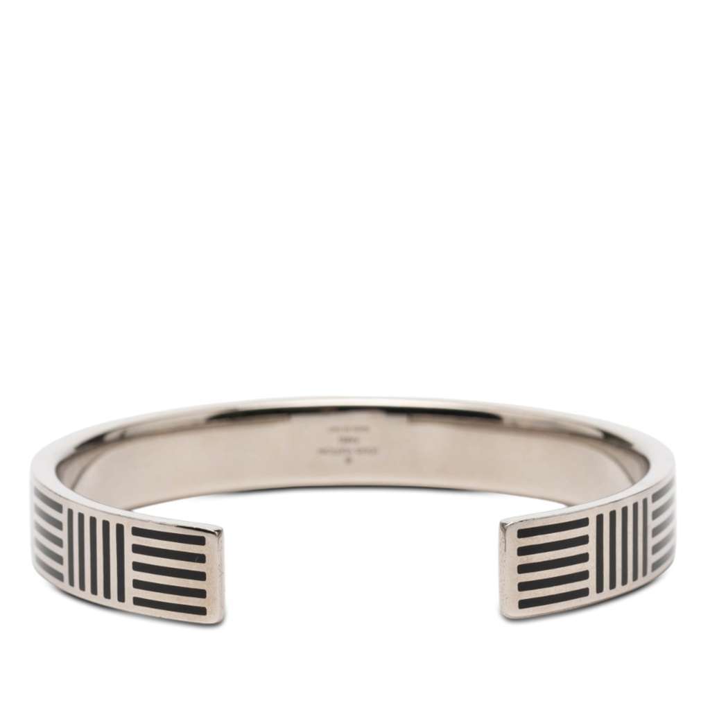 Louis Vuitton Brass Damier Colors Cuff Bracelet Silver Brass Very good - Inside View