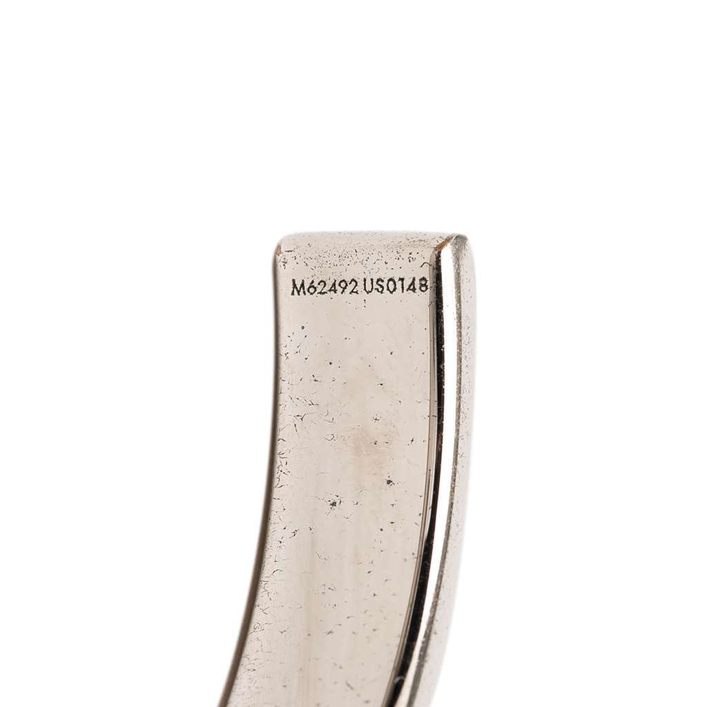 Louis Vuitton Brass Damier Colors Cuff Bracelet Silver Brass Very good - Box View