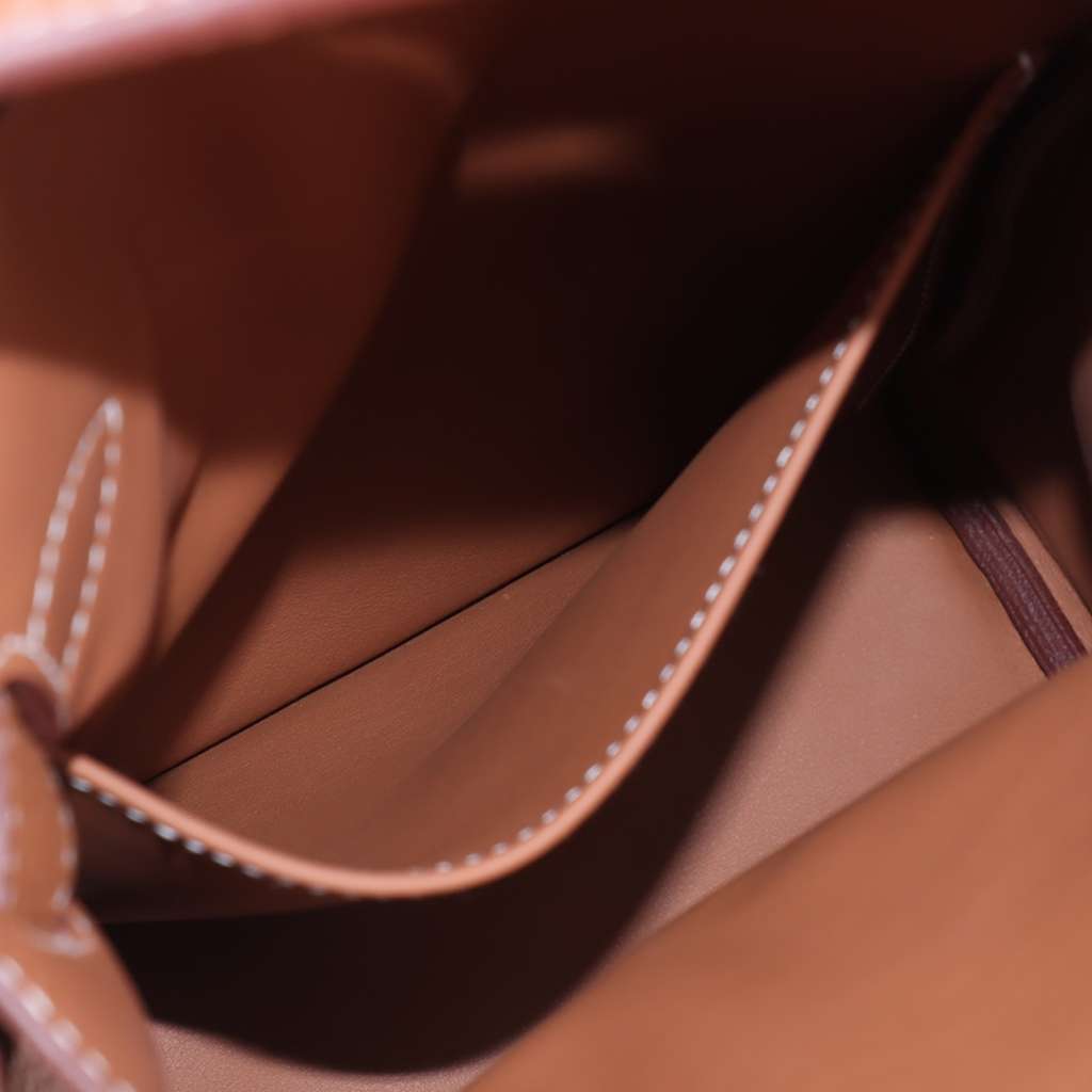 Hermès Togo Kelly Hac A Dos PM Brown Leather Very good - Model View
