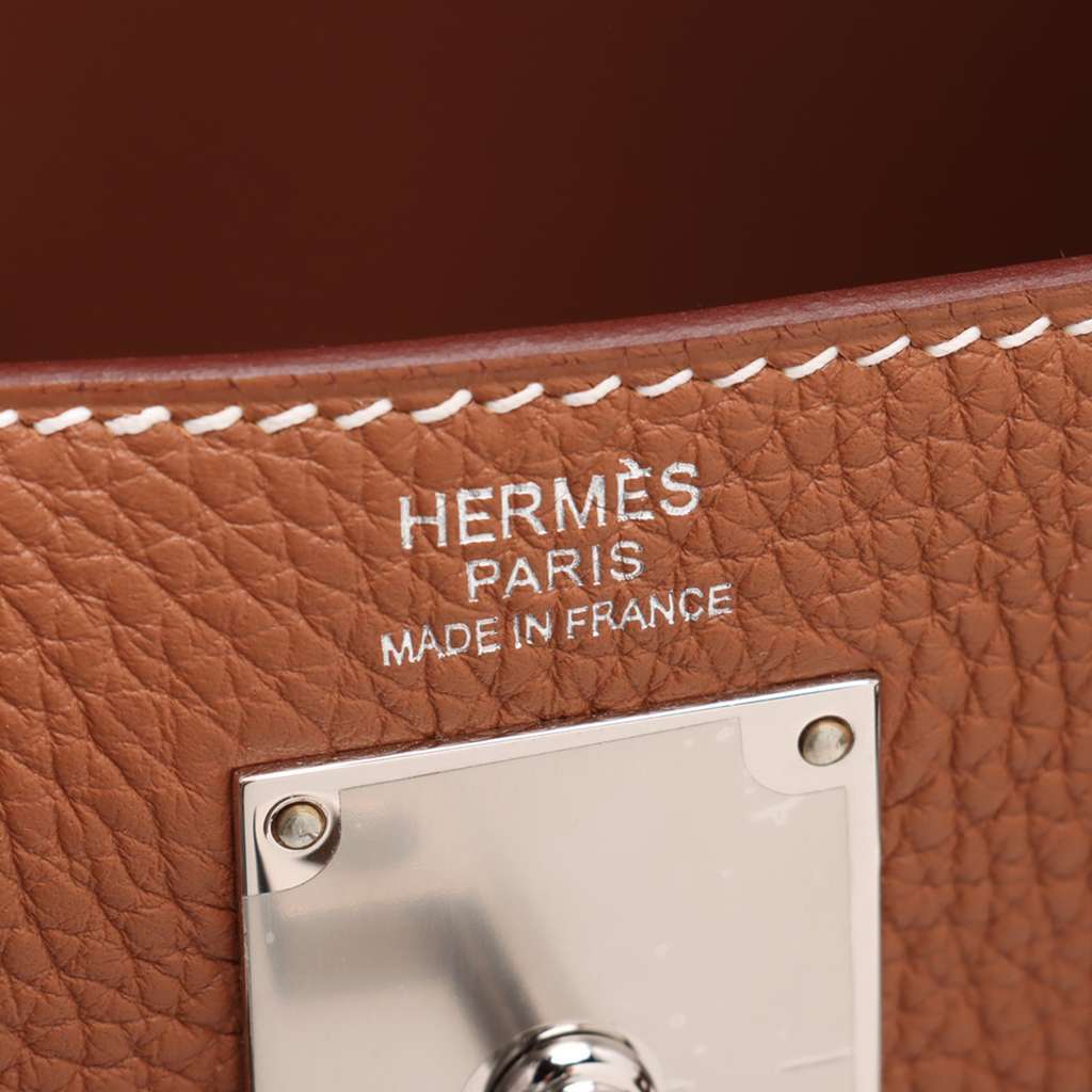 Hermès Togo Kelly Hac A Dos PM Brown Leather Very good - Box View